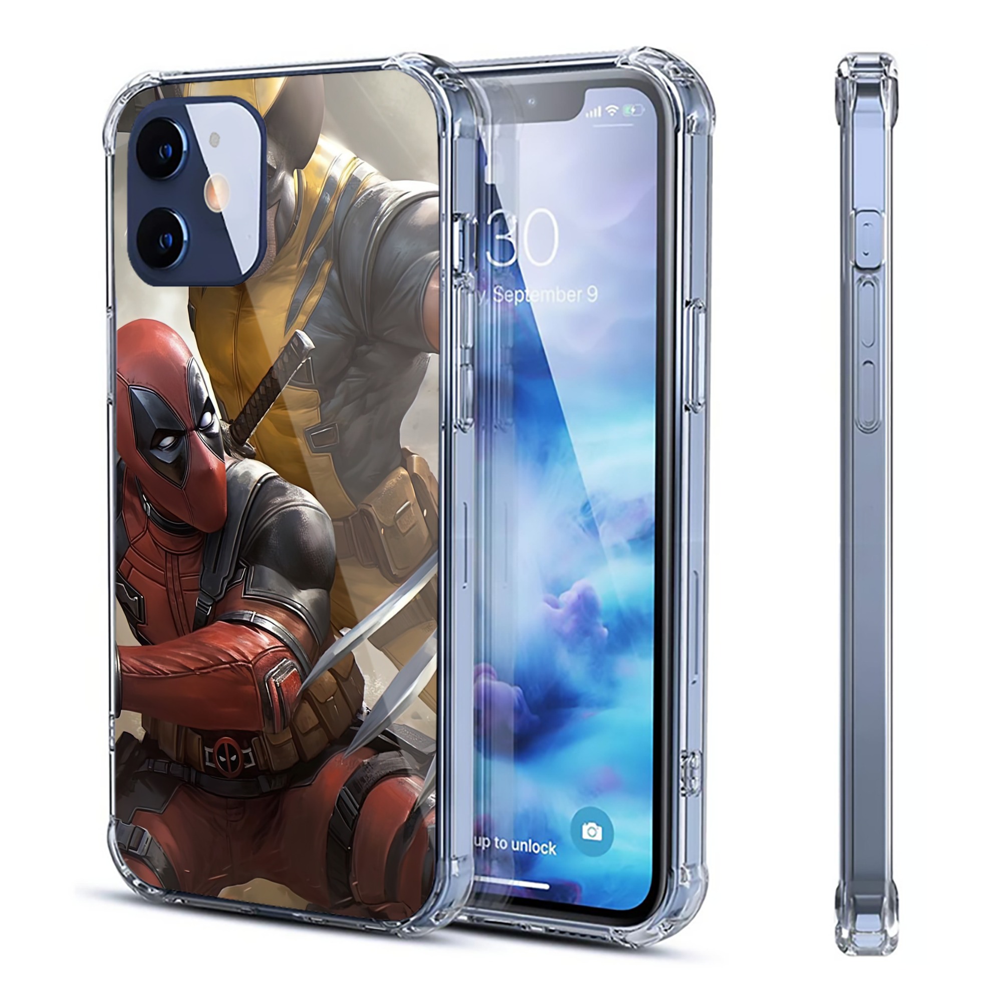 （画像用） Deadpool デッドプール 【iPhone 12シリーズ対応】透明スマホケース（クリアソフトケース）